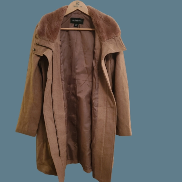 Liz Claiborne Outerwear Wool Blend Coat - Picture 3 of 5